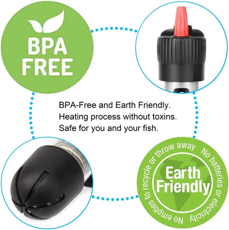 DATOO 50 Watt Aquarium Heater Submersible Adjustable Temperature Fish Tank Heater 50W - Image 4